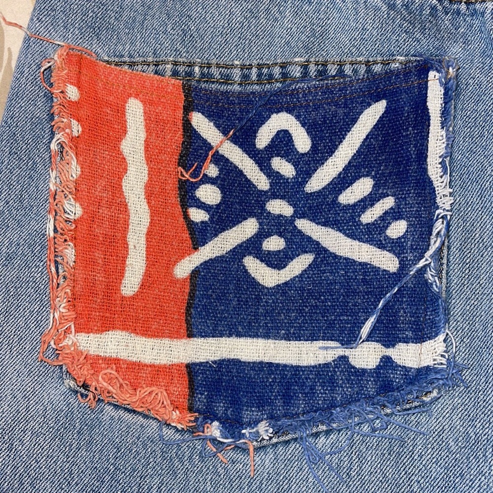Vintage Levi’s Patchwork Denim Shorts - image 5